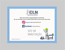 Tablet Screenshot of clnconstrutora.com.br